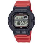 Relógio CASIO unissex digital vermelho WS-1400H-4AVDF