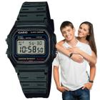 Relógio Casio Unissex Feminino Masculino Quadrado Pequeno Classico Vintage Resistente Água Digital Esportivo Preto W-59-1VQ