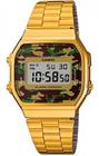 Relógio CASIO VINTAGE feminino digital militar A168WEGC-3DF