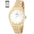 Relógio Champion Elegance Analógico Feminino CN26251W + Folheado 18K