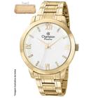 Relógio Champion Feminino Cn29169m Dourado 42mm Strass