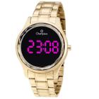 Relógio Champion Feminino Digital Led Dourado Ch48019H