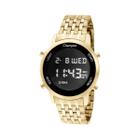 Relógio Champion Feminino Digital LED Dourado CH48091H