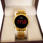 Relógio Champion Feminino Digital Led Vermelho Dourado CH40099H