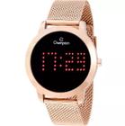 Relógio Champion Feminino Digital Rosé Escreve o Nome CH40017P