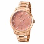 Relogio champion feminino rose com visor rose cn29169x