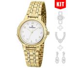 Relógio CHAMPION KIT feminino dourado CN28142W