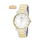 Relógio Champion Prata Dourado Feminino Cn25627B