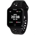 Relógio Champion Smart Bluetooth 4.0 Preto Pulseira Preta CH50006P Smartwatch