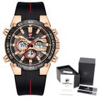Relógio CHEETAH CH16011BYB Masculino à prova d água Esportivo Display Duplo