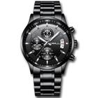 Relógio CRRJU Fashion Business Chronograph Quartz para homens