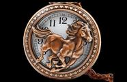 Relógio De Bolso Vintage Cavalo De Corrida Ouro Envelhecido