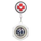 Relógio De Lapela Digital Led Enfermagem Silicone Cronômetro