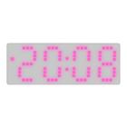 Relógio de LED quadriculado colorido digital de mesa 8017 RF