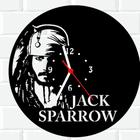 Relógio De Madeira MDF Jack Sparrow Piratas Do Caribe