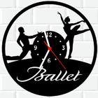 Relógio De Madeira MDF Parede Bailarina Balé Dança 1