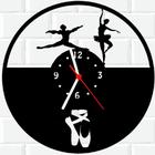 Relógio De Madeira MDF Parede Bailarina Balé Dança 2