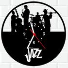 Relógio De Madeira MDF Parede Jazz Musica 1