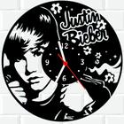 Relógio De Madeira MDF Parede Justin Bieber Cantor