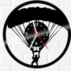 Relógio De Madeira MDF Parede Paraquedas Esporte
