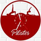 Relógio De Madeira MDF Parede Pilates Academia V