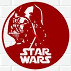 Relógio De Madeira MDF Star Wars Han Solo Princesa Leia V