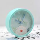 Relógio De Mesa Despertador Plástico Alarme Cabeceira Redondo Analógico Moderno (73059)