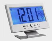 Relógio De Mesa Digital Despertador Temperatura Lcd