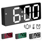 Relógio De Mesa Digital Led Grande Com Calendário Temperatura Linha Premium