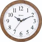 Relógio De Parede 26 Cm Herweg Cor Madeira 660073-323