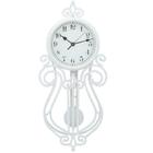 Relógio De Parede 50cm Decorativo Antigo Vintage Branco