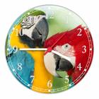 Relógio De Parede Abstrato Aves Pássaros Gg 50 Cm Quartz