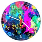 Relógio De Parede Abstrato Casal Paris Colorido Tamanho Grande 50 Cm Quartz G05