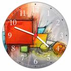 Relógio De Parede Abstrato Colorido Tamanho Grande 50 Cm Quartz G01
