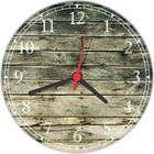 Relógio De Parede Abstrato Rústico Madeira Gg 50 Cm Decorar