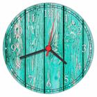 Relógio De Parede Abstrato Rustico Madeira Gg 50 Cm