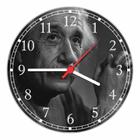 Relógio De Parede Albert Einstein Físico Medindo 40 Cm De Diâmetro RC003