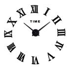 Relógio De Parede Algarismo 3d Preto Grande Decorativo