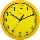 Relógio de Parede Alumínio - Herweg - 24,5cm-Amarelo-6718268