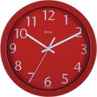 Relógio de Parede Alumínio Vermelho Herweg 6719