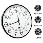 Relógio de Parede Analógico Redondo Decorativo Pontual Para Escritório Quarto Sala ZB3003