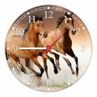 Relógio De Parede Animais Cavalos Veterinário Tamanho 40 Cm De Diâmetro RC046