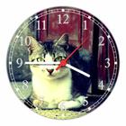 Relógio De Parede Animais Gato Veterinário Pet Shop Tamanho 40 Cm De Diâmetro RC026