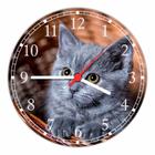 Relógio De Parede Animais Gato Veterinário Pet Shop Tamanho 40 Cm De Diâmetro RC045