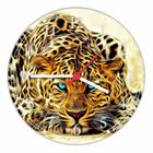 Relógio De Parede Animais Leopardo Decorações Salas Interior Quartz
