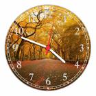 Relógio De Parede Árvores Folhagens Paisagens Gg 50 Cm