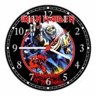 Relógio De Parede Bandas Iron Maiden The Number Of The Beast Rock And Roll Tamanho 40 Cm RC020