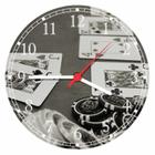Relógio De Parede Baralho Pôquer Cartas Naipes Tamanho Grande 50 Cm Quartz G08