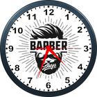 Relógio De Parede Barber Shop Barba Cabelo E Bigode --- 24cm - Aganju Artes