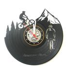 Relógio De Parede, Bicicleta, Bike, Disco Vinil, Ciclista, Mtb, Mountain Bike, Adventure, Decoração